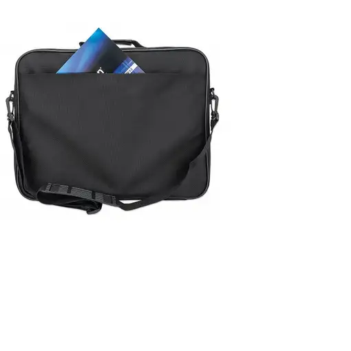 Manhattan Maletín para portátil Cambridge 15,6", diseño tipo clamshell, negro, ECO