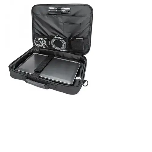 Manhattan Maletín para portátil Cambridge 15,6", diseño tipo clamshell, negro, ECO