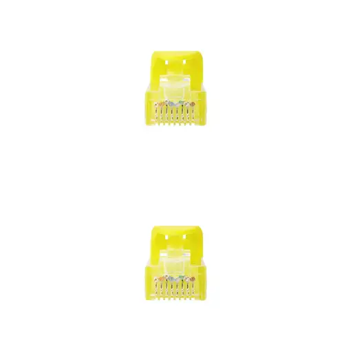 Nanocable Cable Red Latiguillo RJ45 LSZH CAT.6A UTP AWG24, Amarillo, 25 cm