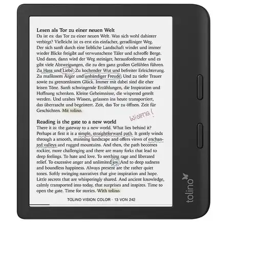 Tolino 4016621130183 lectore de e-book Pantalla táctil Wifi Negro