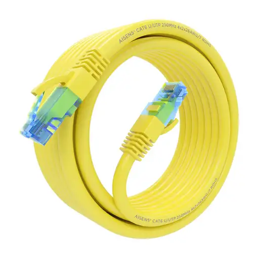 AISENS A135-0838 cable de red Amarillo 5 m Cat6 U/UTP (UTP)