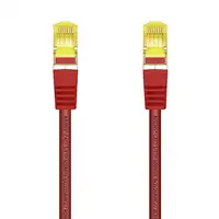 AISENS Cable De Red Latiguillo RJ45 LSZH Cat.7 600 MHz S/FTP PIMF AWG26, Rojo, 1.0