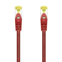 AISENS Cable De Red Latiguillo RJ45 LSZH Cat.7 600 MHz S/FTP PIMF AWG26, Rojo, 1.0