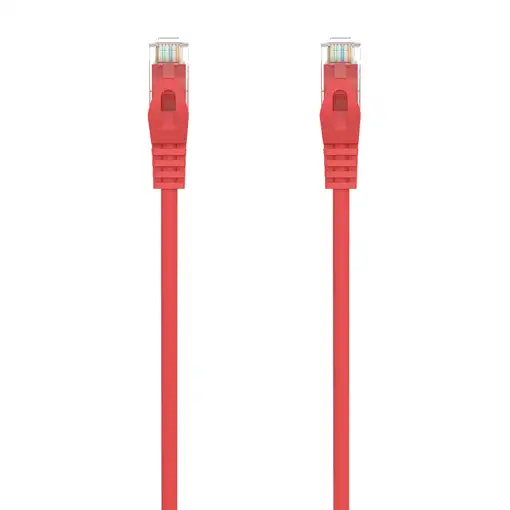 AISENS Cable de Red Latiguillo RJ45 LSZH Cat.6A 500 Mhz UTP AWG24, Rojo, 30CM