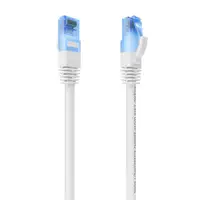 AISENS Cable De Red Latiguillo RJ45 Cat.6 UTP AWG26 CCA, Blanco, 0.75 m