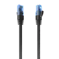 AISENS Cable De Red Latiguillo RJ45 Cat.6 UTP AWG26 CCA, Negro, 25 cm