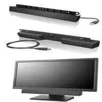 Lenovo USB Soundbar Negro 2.0 canales 2,5 W Lenovo USB Soundbar Negro 2.0 canales 2,5 W