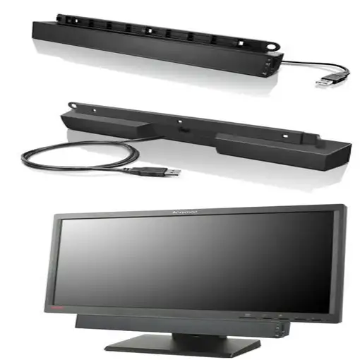 Lenovo USB Soundbar Negro 2.0 canales 2,5 W