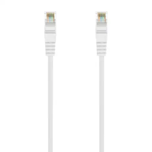 AISENS Cable de Red Latiguillo RJ45 LSZH Cat.6A 500 Mhz UTP AWG24, Blanco, 25CM