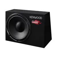 Kenwood KSC-W1200B subwoofers para coche Altavoz de subgraves (subwoofer) con caja