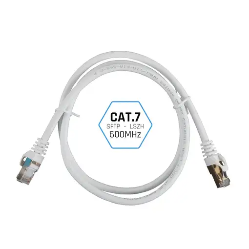 iggual IGG318652 cable de red Blanco 2 m Cat7 S/FTP (S-STP)
