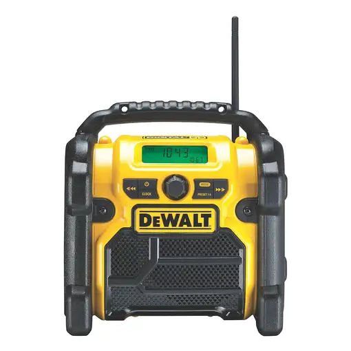 DeWALT DCR020-QW radio Portátil Digital Negro, Amarillo