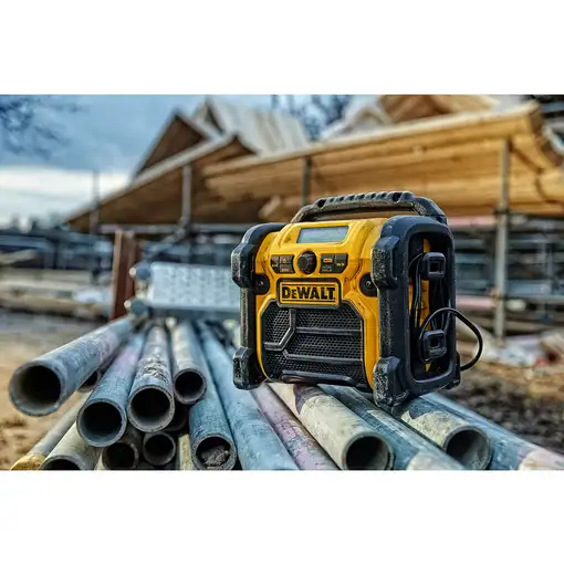 DeWALT DCR020-QW radio Portátil Digital Negro, Amarillo