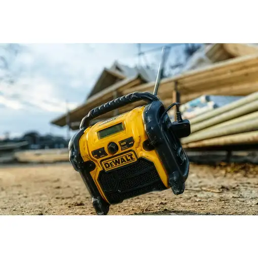 DeWALT DCR020-QW radio Portátil Digital Negro, Amarillo