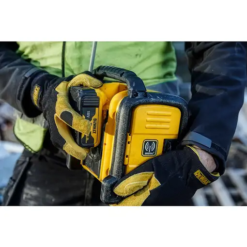 DeWALT DCR020-QW radio Portátil Digital Negro, Amarillo