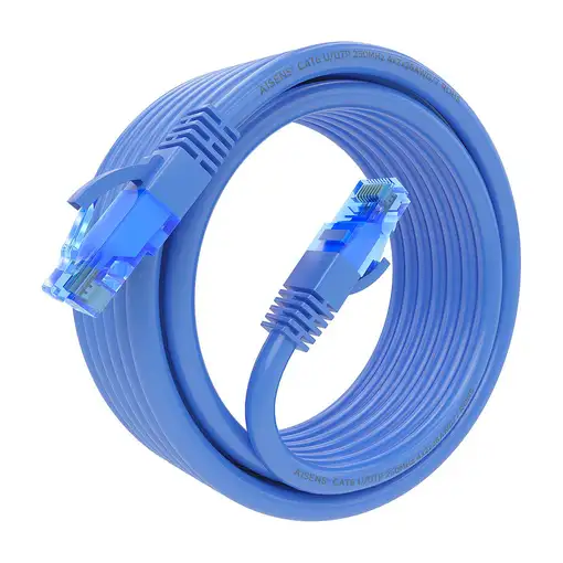 AISENS Cable De Red Latiguillo RJ45 Cat.6 UTP AWG26 CCA, Azul, 5.0 m
