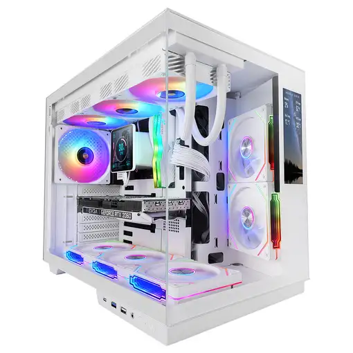 Mars Gaming MCMIRAGEW carcasa de ordenador Midi Tower Blanco Mars Gaming MCMIRAGEW carcasa de ordenador Midi Tower Blanco