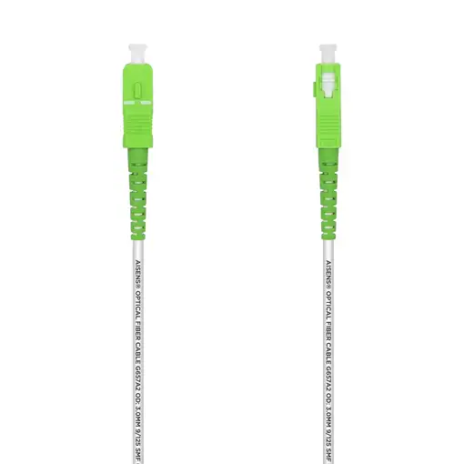 AISENS Cable Fibra Óptica Latiguillo G657A2 3.0 9/125 SMF Simplex CPR DCA LSZH, SC