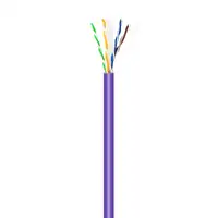 AISENS Cable de Red RJ45 LSZH Cat.6 UTP Rigido AWG23 CCA (Aleacion), Violeta, 500M