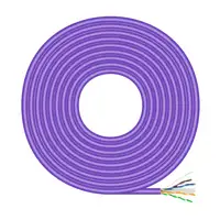 AISENS Cable de Red RJ45 LSZH Cat.6 UTP Rigido AWG23 CCA (Aleacion), Violeta, 500M