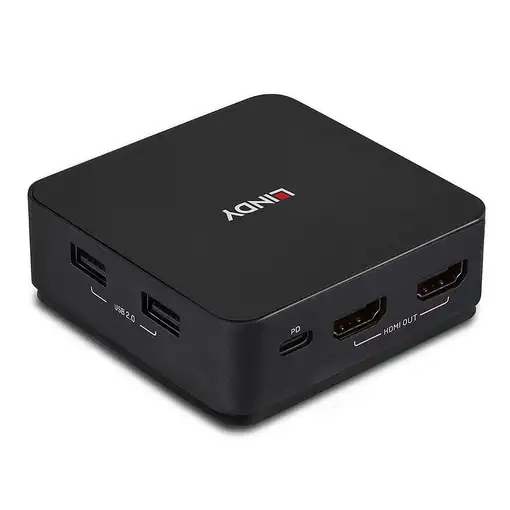 Lindy 42321 interruptor KVM Gris