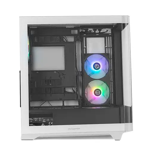 NOX Hummer ETHER Midi Tower Negro, Blanco