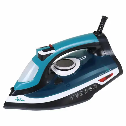 JATA JEPL1221 plancha Plancha a vapor Suela de cerámica 2400 W Negro, Azul, Gris,