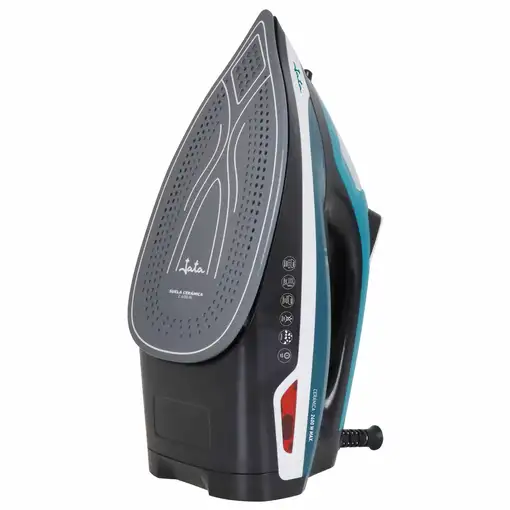 JATA JEPL1221 plancha Plancha a vapor Suela de cerámica 2400 W Negro, Azul, Gris,
