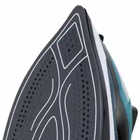 JATA JEPL1221 plancha Plancha a vapor Suela de cerámica 2400 W Negro, Azul, Gris,