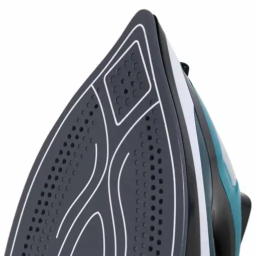 JATA JEPL1221 plancha Plancha a vapor Suela de cerámica 2400 W Negro, Azul, Gris,
