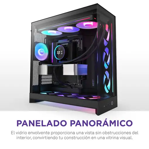 NZXT H9 Flow RGB Midi Tower Negro