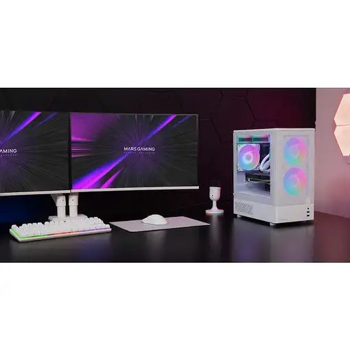 Mars Gaming MC-ONYXW Mini Tower Blanco