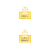 Nanocable CABLE RED LATIGUILLO RJ45 CAT.6 UTP AWG24, AMARILLO, 1.0 M
