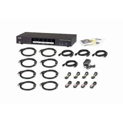 ATEN Switch KVMP™ DisplayPort 4K dual display USB 3.0 de 4 puertos