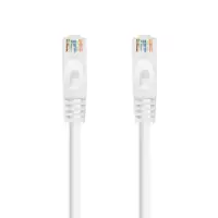 Nanocable Cable de red latiguillo RJ45 LSZH Cat.6A UTP AWG24, Blanco, 3.0m