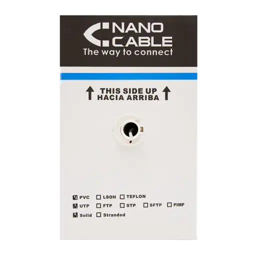 Nanocable Cable Red RJ45 Cat.5e UTP Rigido AWG24 Exterior, 305 M