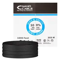 Nanocable Cable Red RJ45 Cat.5e UTP Rigido AWG24 Exterior, 305 M