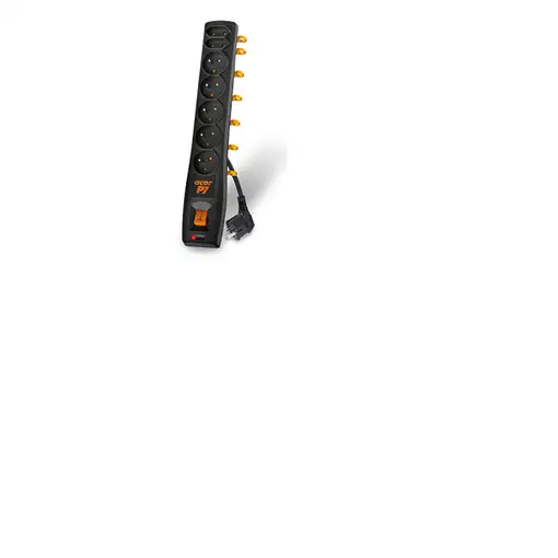 ACAR P7 base múltiple 1,5 m 7 salidas AC Interior Negro