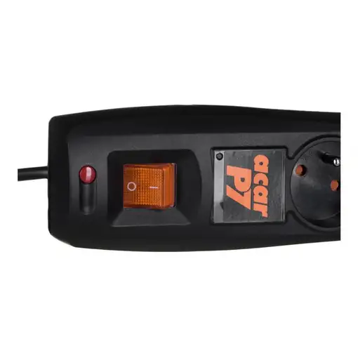 ACAR P7 base múltiple 1,5 m 7 salidas AC Interior Negro