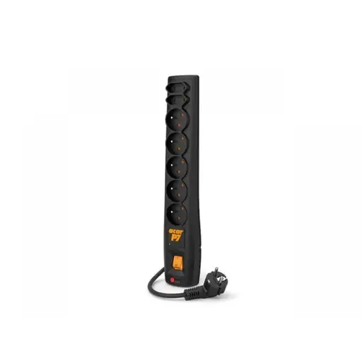 ACAR P7 base múltiple 1,5 m 7 salidas AC Interior Negro