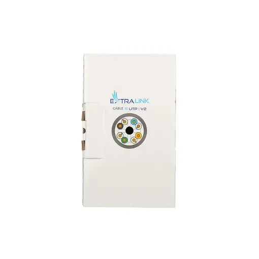 Extralink Par trenzado CAT6 UTP (U/UTP) V2 Interior 305M