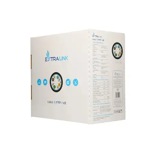 Extralink Par trenzado CAT6 FTP (F/UTP) V2 Exterior 305M
