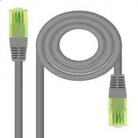 Nanocable Cable de Red Latiguillo RJ45 CAT.6 UTP AWG26 CCA, Gris, 1 m