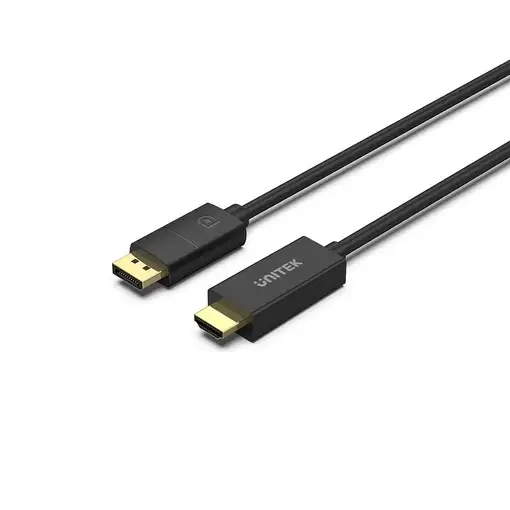UNITEK V1608A adaptador de cable de vídeo 1,8 m DisplayPort HDMI Gris