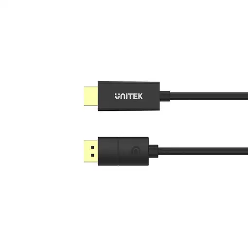 UNITEK V1608A adaptador de cable de vídeo 1,8 m DisplayPort HDMI Gris