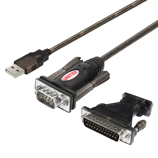 UNITEK Y-105A cable de serie Negro 1,5 m USB tipo A DB-9