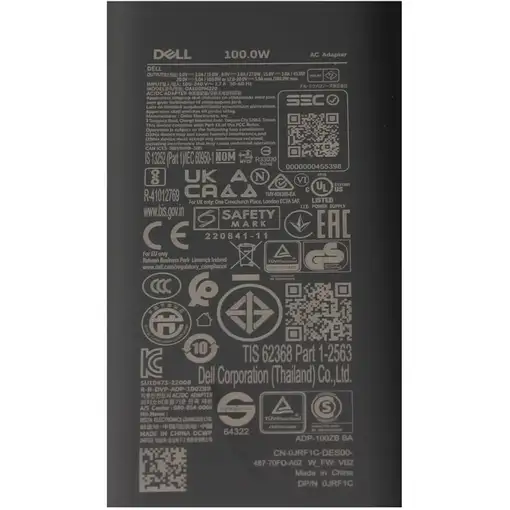DELL 2PX0N adaptador e inversor de corriente Interior 100 W Negro