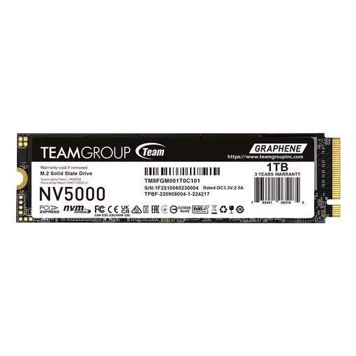 Team Group NV5000 1 TB M.2 PCI Express 4.0 NVMe 3D NAND