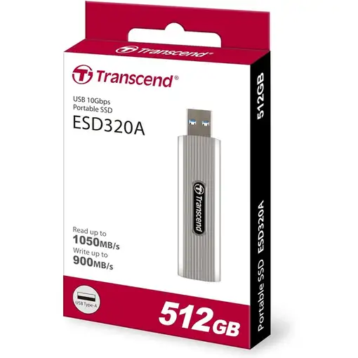 Transcend ESD320A 512 GB USB tipo A 3.2 Gen 2 (3.1 Gen 2) Gris