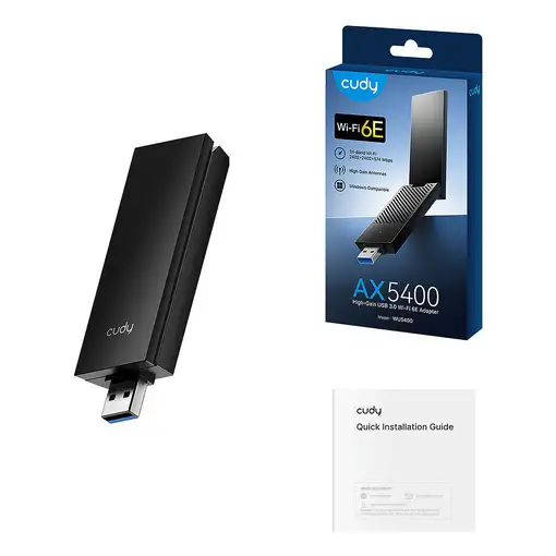 Cudy WU5400 adaptador y tarjeta de red WLAN 2402 Mbit/s